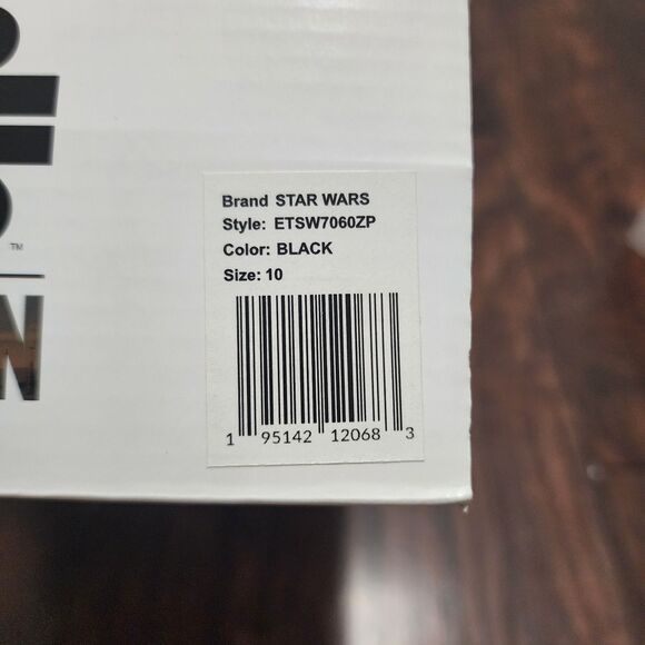 Ground Up Star Wars Slip On Sneakers Mens 10 Black Mandalorian Grogu - Picture 7 of 7